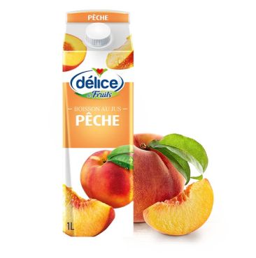 Delice Peach Juice 1Ltr